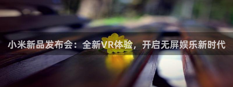 优贝娱乐注册登录平台：小米新品发布会：全新VR体验，开启无屏