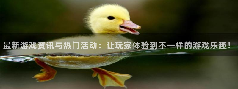 优贝娱乐代理登陆：最新游戏资讯与热门活动：让玩家体验到不一样